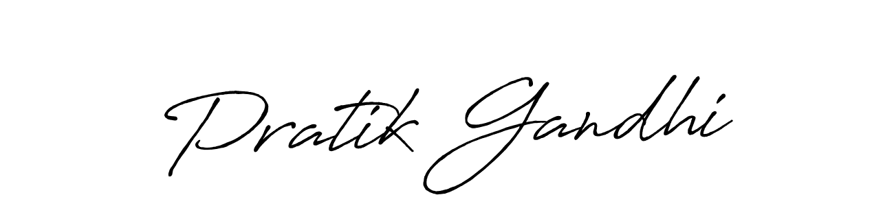 Use a signature maker to create a handwritten signature online. With this signature software, you can design (Antro_Vectra_Bolder) your own signature for name Pratik Gandhi. Pratik Gandhi signature style 7 images and pictures png