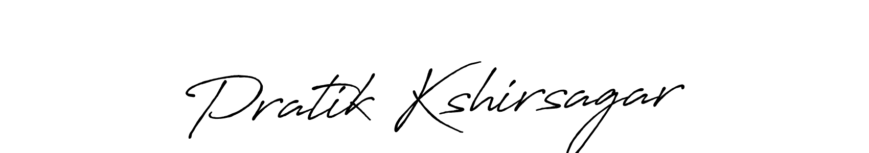 Design your own signature with our free online signature maker. With this signature software, you can create a handwritten (Antro_Vectra_Bolder) signature for name Pratik Kshirsagar. Pratik Kshirsagar signature style 7 images and pictures png