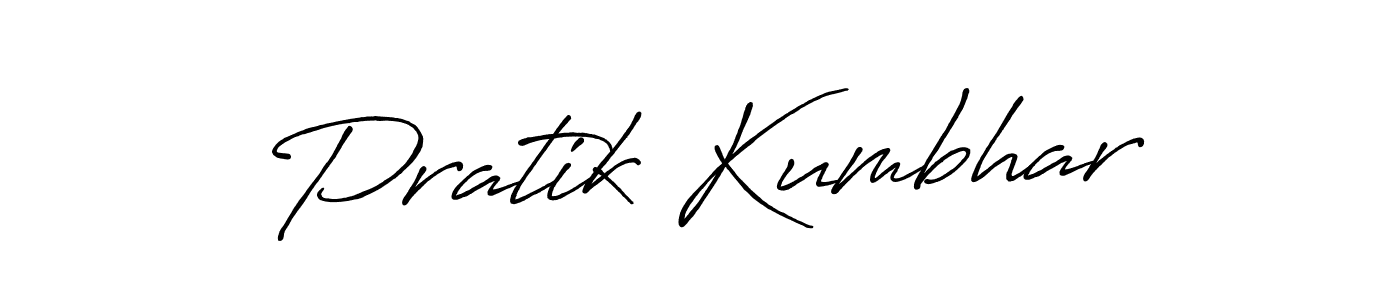 Make a short Pratik Kumbhar signature style. Manage your documents anywhere anytime using Antro_Vectra_Bolder. Create and add eSignatures, submit forms, share and send files easily. Pratik Kumbhar signature style 7 images and pictures png