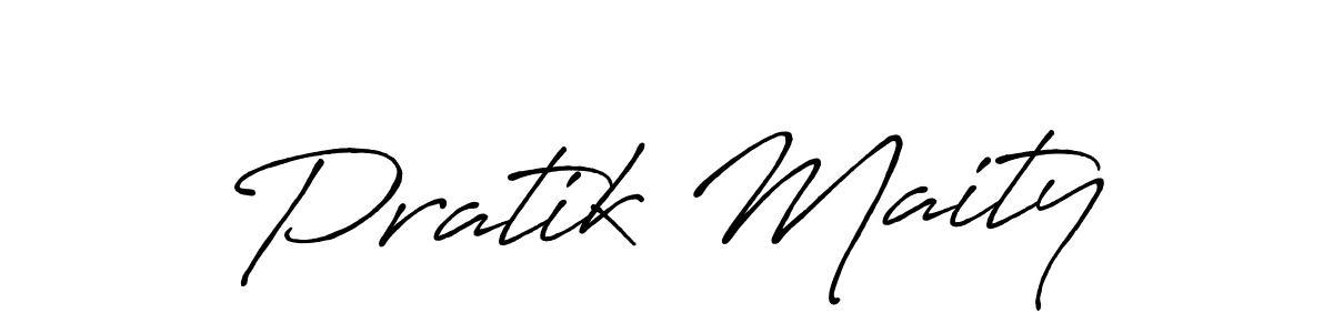 It looks lik you need a new signature style for name Pratik Maity. Design unique handwritten (Antro_Vectra_Bolder) signature with our free signature maker in just a few clicks. Pratik Maity signature style 7 images and pictures png