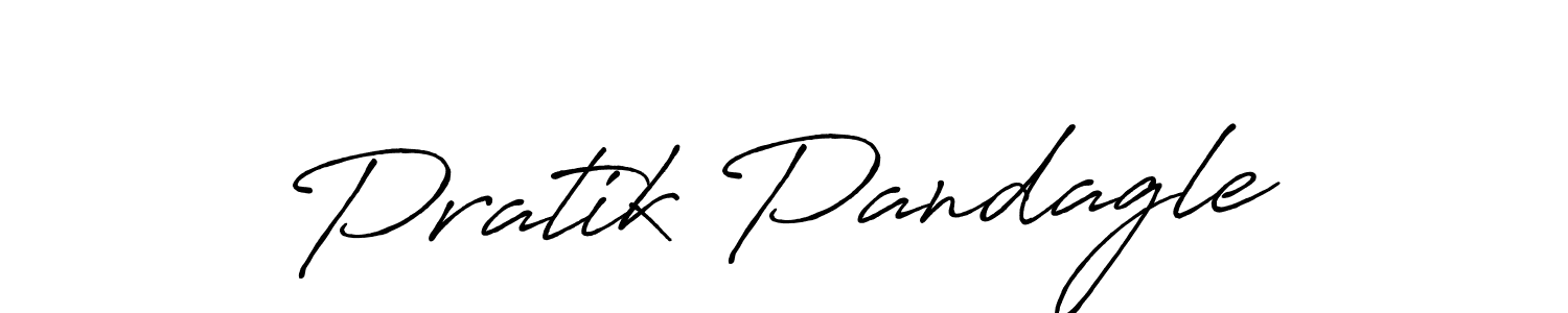 Design your own signature with our free online signature maker. With this signature software, you can create a handwritten (Antro_Vectra_Bolder) signature for name Pratik Pandagle. Pratik Pandagle signature style 7 images and pictures png