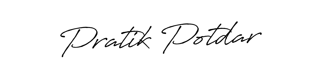 Make a beautiful signature design for name Pratik Potdar. Use this online signature maker to create a handwritten signature for free. Pratik Potdar signature style 7 images and pictures png