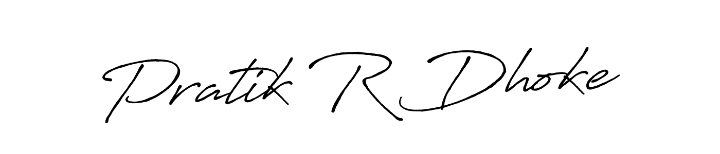 Also You can easily find your signature by using the search form. We will create Pratik R Dhoke name handwritten signature images for you free of cost using Antro_Vectra_Bolder sign style. Pratik R Dhoke signature style 7 images and pictures png