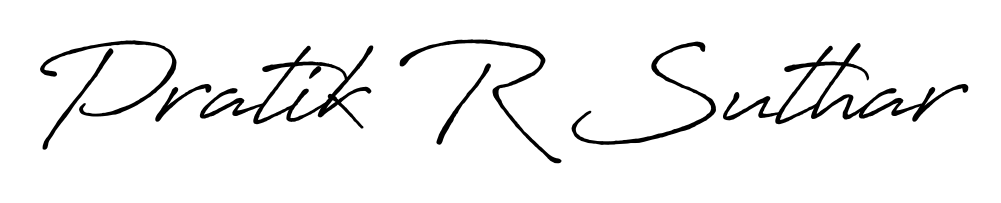 Style your name Pratik R Suthar with confidence using Antro_Vectra_Bolder signature design. Simple, elegant, and ready for immediate document use. Pratik R Suthar signature style 7 images and pictures png