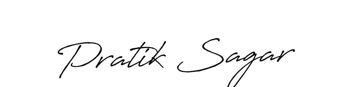 Also we have Pratik Sagar name is the best signature style. Create professional handwritten signature collection using Antro_Vectra_Bolder autograph style. Pratik Sagar signature style 7 images and pictures png