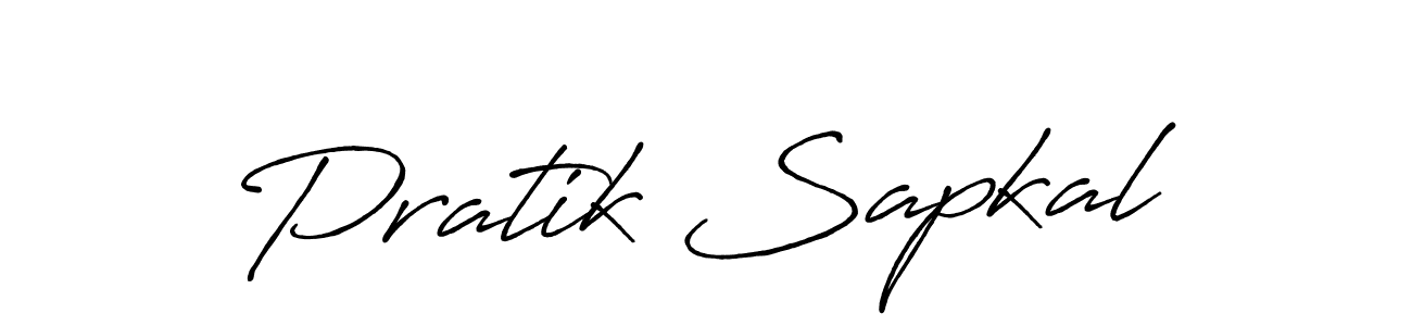 if you are searching for the best signature style for your name Pratik Sapkal. so please give up your signature search. here we have designed multiple signature styles  using Antro_Vectra_Bolder. Pratik Sapkal signature style 7 images and pictures png