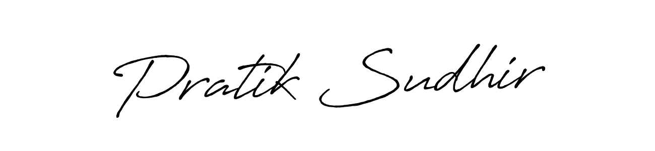 Also You can easily find your signature by using the search form. We will create Pratik Sudhir name handwritten signature images for you free of cost using Antro_Vectra_Bolder sign style. Pratik Sudhir signature style 7 images and pictures png