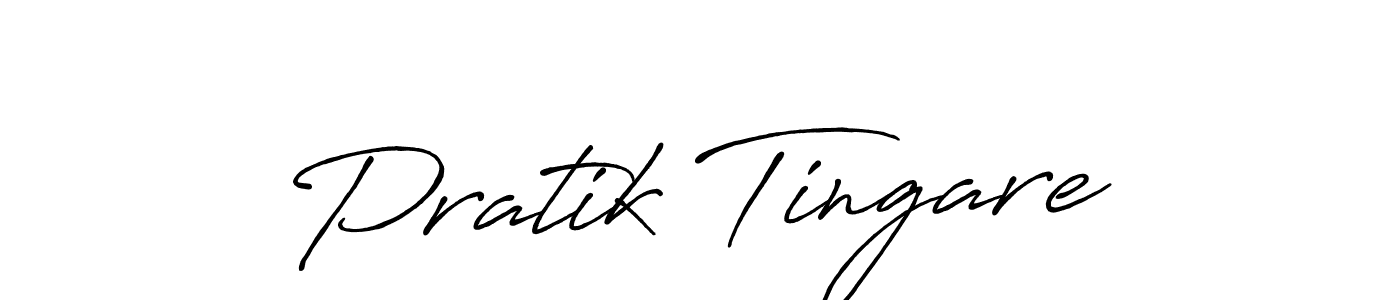 How to make Pratik Tingare signature? Antro_Vectra_Bolder is a professional autograph style. Create handwritten signature for Pratik Tingare name. Pratik Tingare signature style 7 images and pictures png