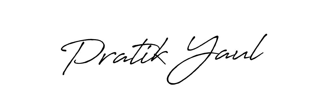It looks lik you need a new signature style for name Pratik Yaul. Design unique handwritten (Antro_Vectra_Bolder) signature with our free signature maker in just a few clicks. Pratik Yaul signature style 7 images and pictures png