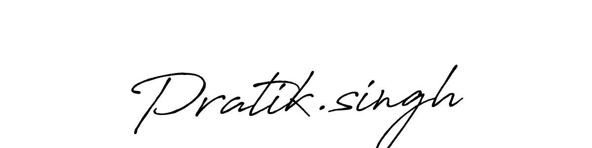 Use a signature maker to create a handwritten signature online. With this signature software, you can design (Antro_Vectra_Bolder) your own signature for name Pratik.singh. Pratik.singh signature style 7 images and pictures png