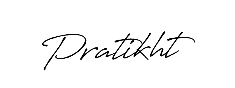 Make a beautiful signature design for name Pratikht. With this signature (Antro_Vectra_Bolder) style, you can create a handwritten signature for free. Pratikht signature style 7 images and pictures png