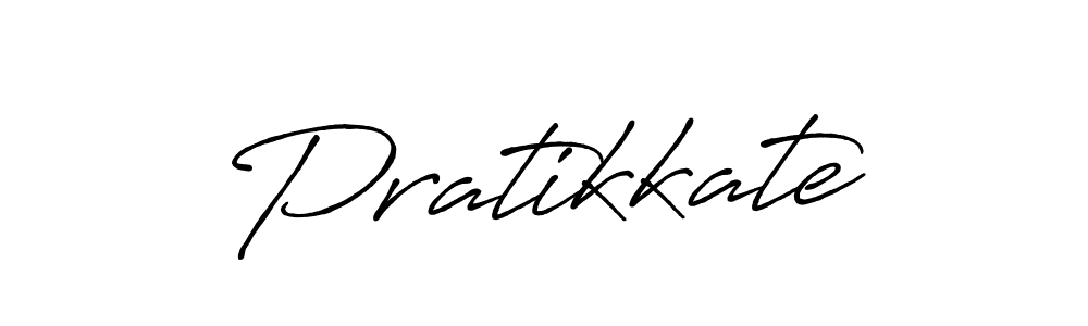 Make a beautiful signature design for name Pratikkate. With this signature (Antro_Vectra_Bolder) style, you can create a handwritten signature for free. Pratikkate signature style 7 images and pictures png