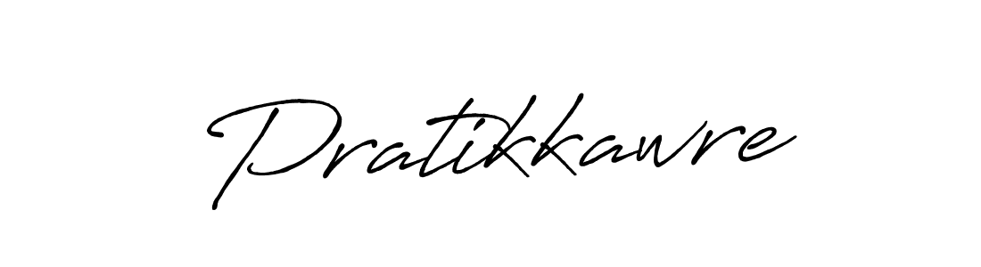 Make a beautiful signature design for name Pratikkawre. With this signature (Antro_Vectra_Bolder) style, you can create a handwritten signature for free. Pratikkawre signature style 7 images and pictures png