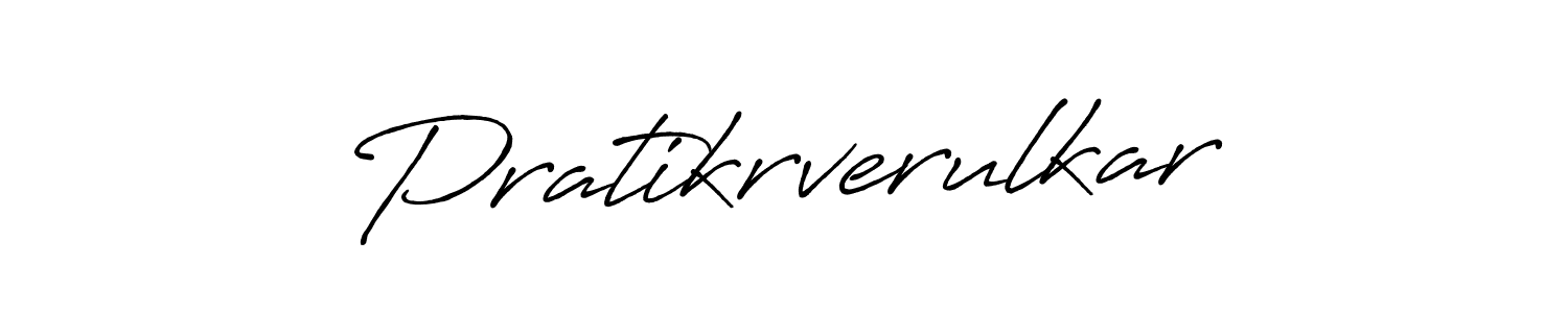 Use a signature maker to create a handwritten signature online. With this signature software, you can design (Antro_Vectra_Bolder) your own signature for name Pratikrverulkar. Pratikrverulkar signature style 7 images and pictures png