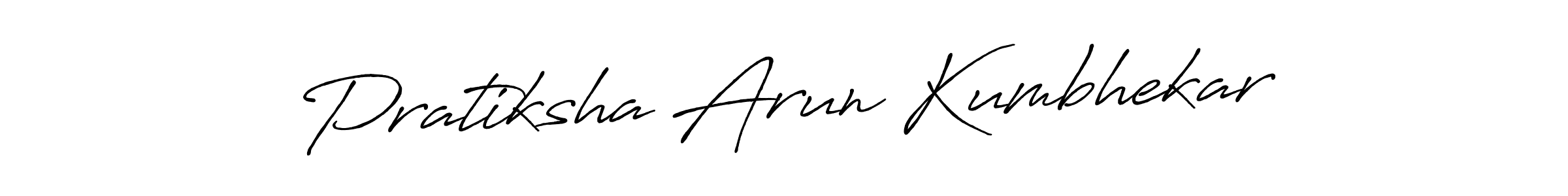 Also You can easily find your signature by using the search form. We will create Pratiksha Arun Kumbhekar name handwritten signature images for you free of cost using Antro_Vectra_Bolder sign style. Pratiksha Arun Kumbhekar signature style 7 images and pictures png