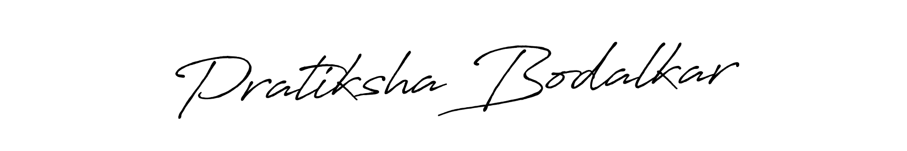 Use a signature maker to create a handwritten signature online. With this signature software, you can design (Antro_Vectra_Bolder) your own signature for name Pratiksha Bodalkar. Pratiksha Bodalkar signature style 7 images and pictures png