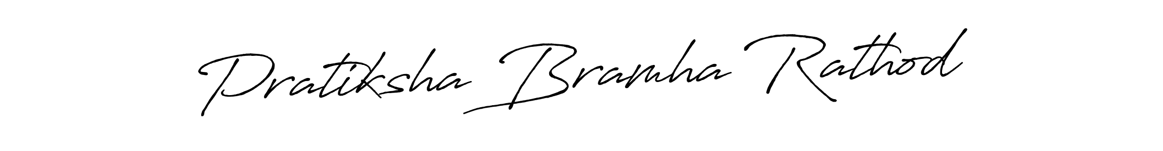 Also we have Pratiksha Bramha Rathod name is the best signature style. Create professional handwritten signature collection using Antro_Vectra_Bolder autograph style. Pratiksha Bramha Rathod signature style 7 images and pictures png