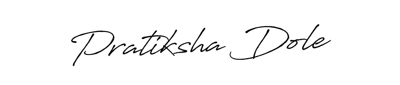 Create a beautiful signature design for name Pratiksha Dole. With this signature (Antro_Vectra_Bolder) fonts, you can make a handwritten signature for free. Pratiksha Dole signature style 7 images and pictures png