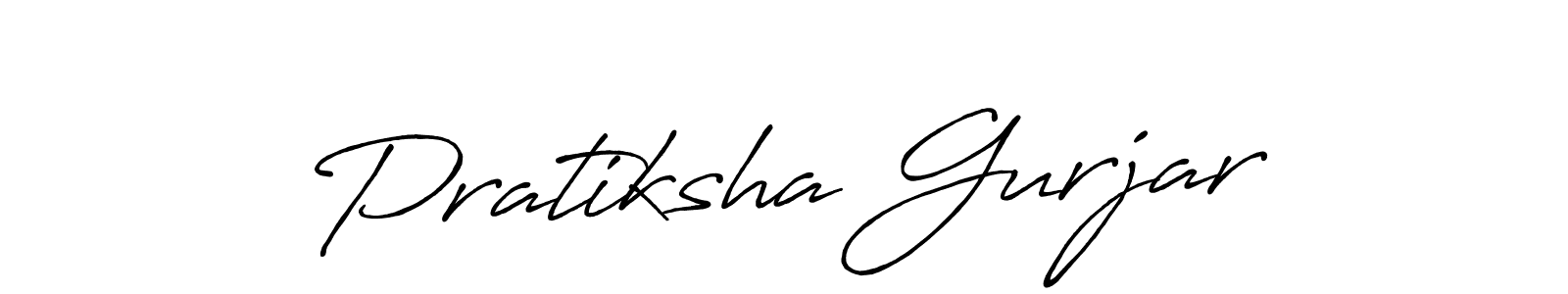 It looks lik you need a new signature style for name Pratiksha Gurjar. Design unique handwritten (Antro_Vectra_Bolder) signature with our free signature maker in just a few clicks. Pratiksha Gurjar signature style 7 images and pictures png