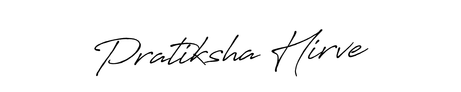 Make a beautiful signature design for name Pratiksha Hirve. With this signature (Antro_Vectra_Bolder) style, you can create a handwritten signature for free. Pratiksha Hirve signature style 7 images and pictures png