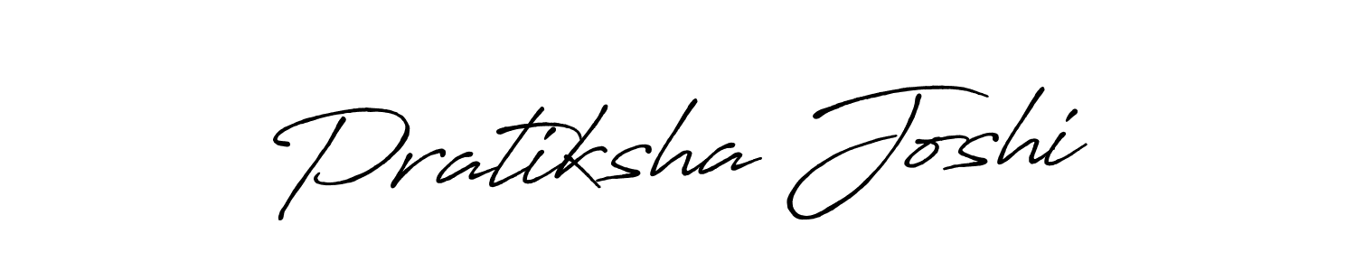 Design your own signature with our free online signature maker. With this signature software, you can create a handwritten (Antro_Vectra_Bolder) signature for name Pratiksha Joshi. Pratiksha Joshi signature style 7 images and pictures png