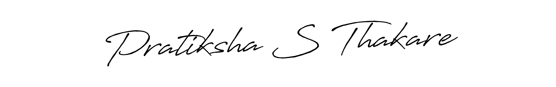 Pratiksha S Thakare stylish signature style. Best Handwritten Sign (Antro_Vectra_Bolder) for my name. Handwritten Signature Collection Ideas for my name Pratiksha S Thakare. Pratiksha S Thakare signature style 7 images and pictures png