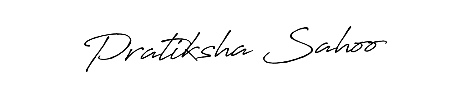 Pratiksha Sahoo stylish signature style. Best Handwritten Sign (Antro_Vectra_Bolder) for my name. Handwritten Signature Collection Ideas for my name Pratiksha Sahoo. Pratiksha Sahoo signature style 7 images and pictures png