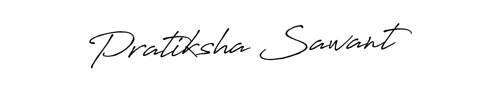 Create a beautiful signature design for name Pratiksha Sawant. With this signature (Antro_Vectra_Bolder) fonts, you can make a handwritten signature for free. Pratiksha Sawant signature style 7 images and pictures png