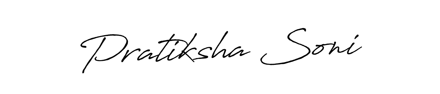 It looks lik you need a new signature style for name Pratiksha Soni. Design unique handwritten (Antro_Vectra_Bolder) signature with our free signature maker in just a few clicks. Pratiksha Soni signature style 7 images and pictures png