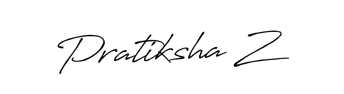 if you are searching for the best signature style for your name Pratiksha Z. so please give up your signature search. here we have designed multiple signature styles  using Antro_Vectra_Bolder. Pratiksha Z signature style 7 images and pictures png