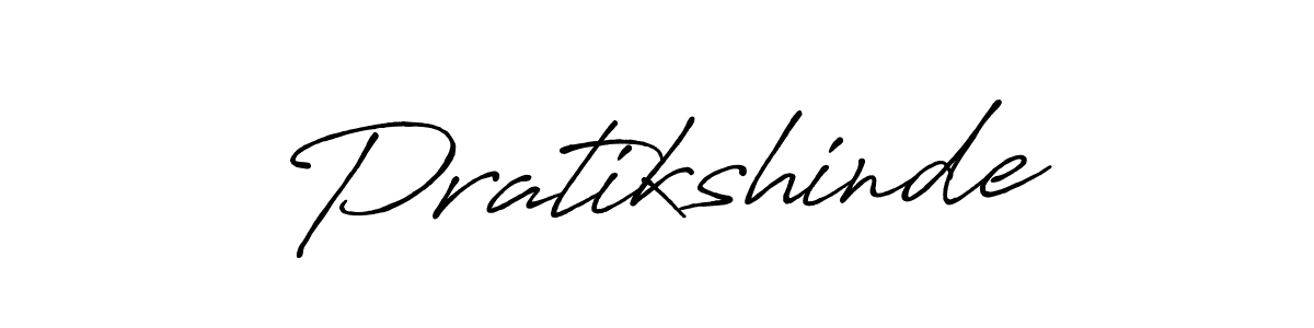 Also we have Pratikshinde name is the best signature style. Create professional handwritten signature collection using Antro_Vectra_Bolder autograph style. Pratikshinde signature style 7 images and pictures png