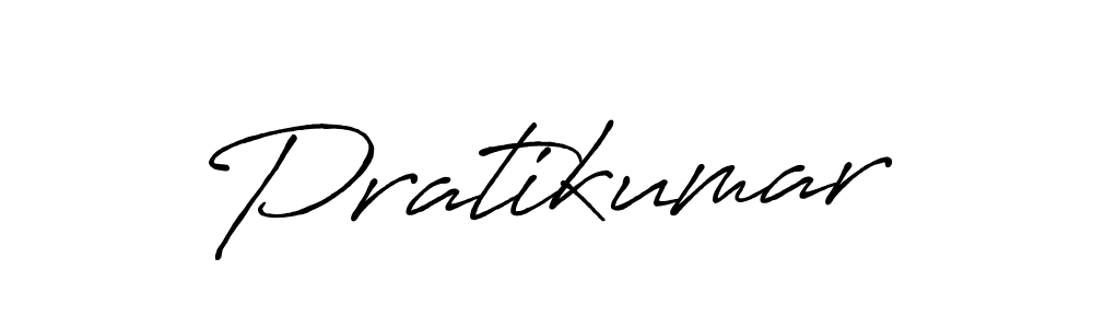 Make a beautiful signature design for name Pratikumar. With this signature (Antro_Vectra_Bolder) style, you can create a handwritten signature for free. Pratikumar signature style 7 images and pictures png