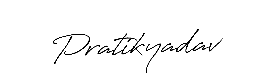 Design your own signature with our free online signature maker. With this signature software, you can create a handwritten (Antro_Vectra_Bolder) signature for name Pratikyadav. Pratikyadav signature style 7 images and pictures png