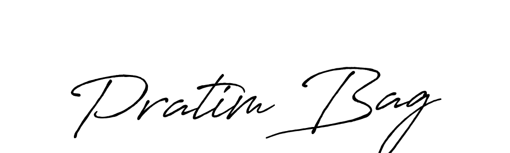 Also we have Pratim Bag name is the best signature style. Create professional handwritten signature collection using Antro_Vectra_Bolder autograph style. Pratim Bag signature style 7 images and pictures png