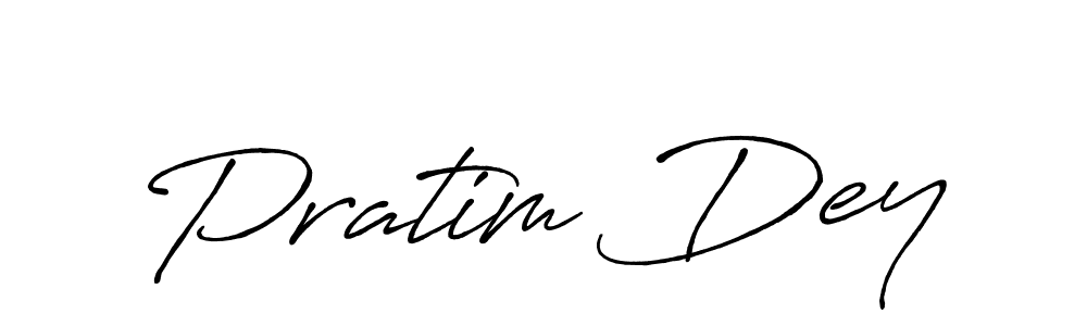 Pratim Dey stylish signature style. Best Handwritten Sign (Antro_Vectra_Bolder) for my name. Handwritten Signature Collection Ideas for my name Pratim Dey. Pratim Dey signature style 7 images and pictures png