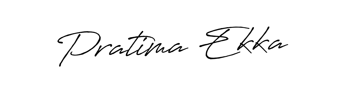 Make a beautiful signature design for name Pratima Ekka. With this signature (Antro_Vectra_Bolder) style, you can create a handwritten signature for free. Pratima Ekka signature style 7 images and pictures png