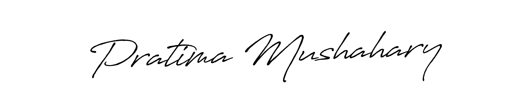 Pratima Mushahary stylish signature style. Best Handwritten Sign (Antro_Vectra_Bolder) for my name. Handwritten Signature Collection Ideas for my name Pratima Mushahary. Pratima Mushahary signature style 7 images and pictures png