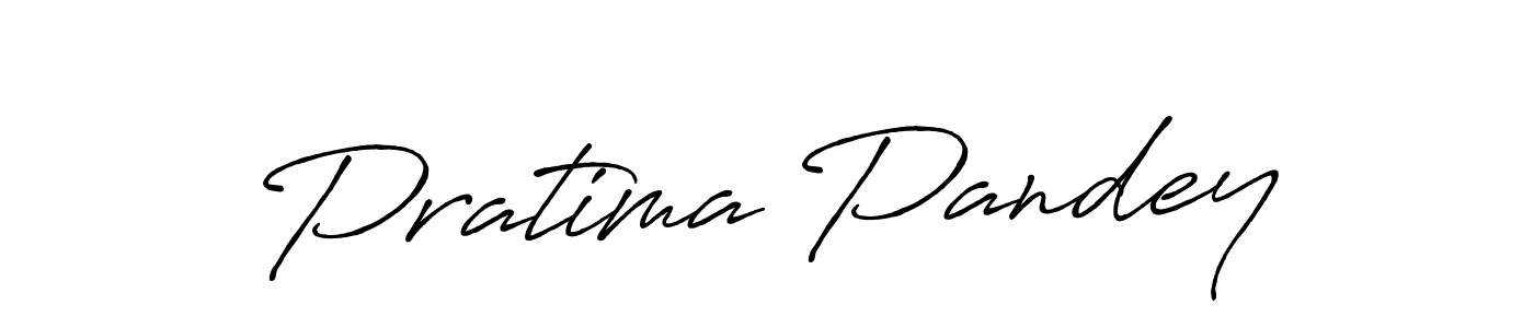 Make a beautiful signature design for name Pratima Pandey. With this signature (Antro_Vectra_Bolder) style, you can create a handwritten signature for free. Pratima Pandey signature style 7 images and pictures png