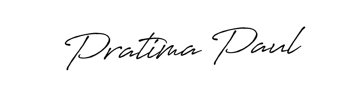 Create a beautiful signature design for name Pratima Paul. With this signature (Antro_Vectra_Bolder) fonts, you can make a handwritten signature for free. Pratima Paul signature style 7 images and pictures png