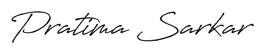 Discover how Pratima Sarkar looks in an executive cursive font (Antro_Vectra_Bolder). Perfect for legal documents, invoices, and certificates. Pratima Sarkar signature style 7 images and pictures png