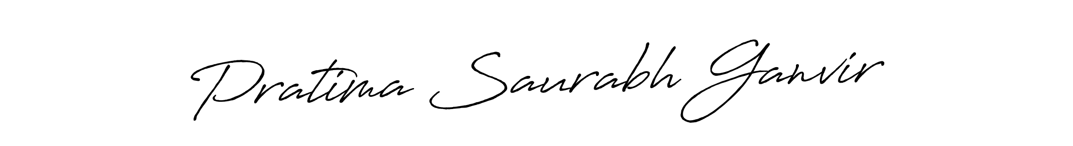 Also we have Pratima Saurabh Ganvir name is the best signature style. Create professional handwritten signature collection using Antro_Vectra_Bolder autograph style. Pratima Saurabh Ganvir signature style 7 images and pictures png