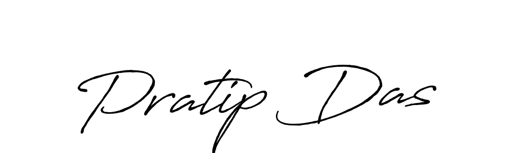 How to make Pratip Das name signature. Use Antro_Vectra_Bolder style for creating short signs online. This is the latest handwritten sign. Pratip Das signature style 7 images and pictures png