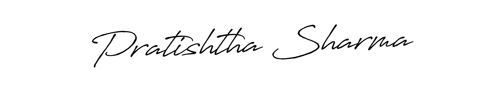 The best way (Antro_Vectra_Bolder) to make a short signature is to pick only two or three words in your name. The name Pratishtha Sharma include a total of six letters. For converting this name. Pratishtha Sharma signature style 7 images and pictures png