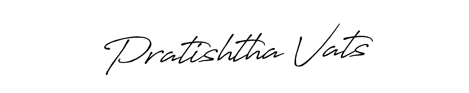 It looks lik you need a new signature style for name Pratishtha Vats. Design unique handwritten (Antro_Vectra_Bolder) signature with our free signature maker in just a few clicks. Pratishtha Vats signature style 7 images and pictures png