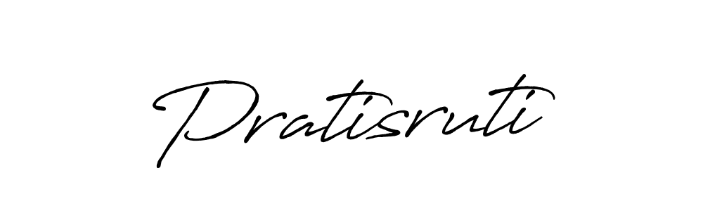 Make a beautiful signature design for name Pratisruti. With this signature (Antro_Vectra_Bolder) style, you can create a handwritten signature for free. Pratisruti signature style 7 images and pictures png