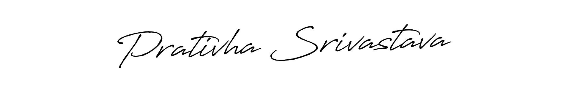 How to make Prativha Srivastava name signature. Use Antro_Vectra_Bolder style for creating short signs online. This is the latest handwritten sign. Prativha Srivastava signature style 7 images and pictures png