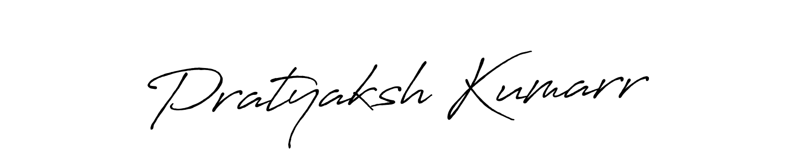 Use a signature maker to create a handwritten signature online. With this signature software, you can design (Antro_Vectra_Bolder) your own signature for name Pratyaksh Kumarr. Pratyaksh Kumarr signature style 7 images and pictures png