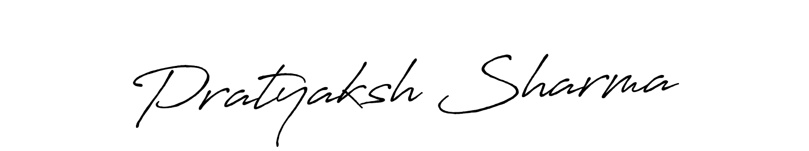 Similarly Antro_Vectra_Bolder is the best handwritten signature design. Signature creator online .You can use it as an online autograph creator for name Pratyaksh Sharma. Pratyaksh Sharma signature style 7 images and pictures png