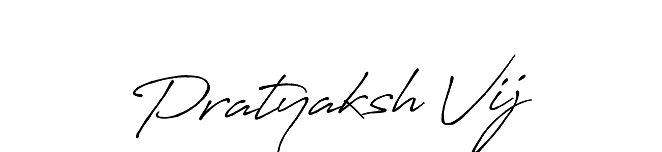 Use a signature maker to create a handwritten signature online. With this signature software, you can design (Antro_Vectra_Bolder) your own signature for name Pratyaksh Vij. Pratyaksh Vij signature style 7 images and pictures png
