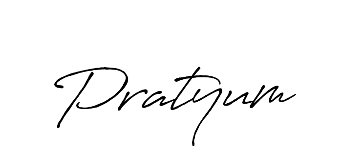 How to make Pratyum name signature. Use Antro_Vectra_Bolder style for creating short signs online. This is the latest handwritten sign. Pratyum signature style 7 images and pictures png